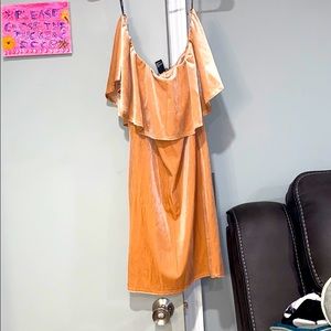 Luxuriously soft cream/pink/brown sleeveless mini